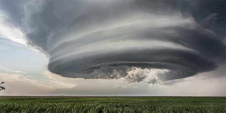 Supercell forming beside me