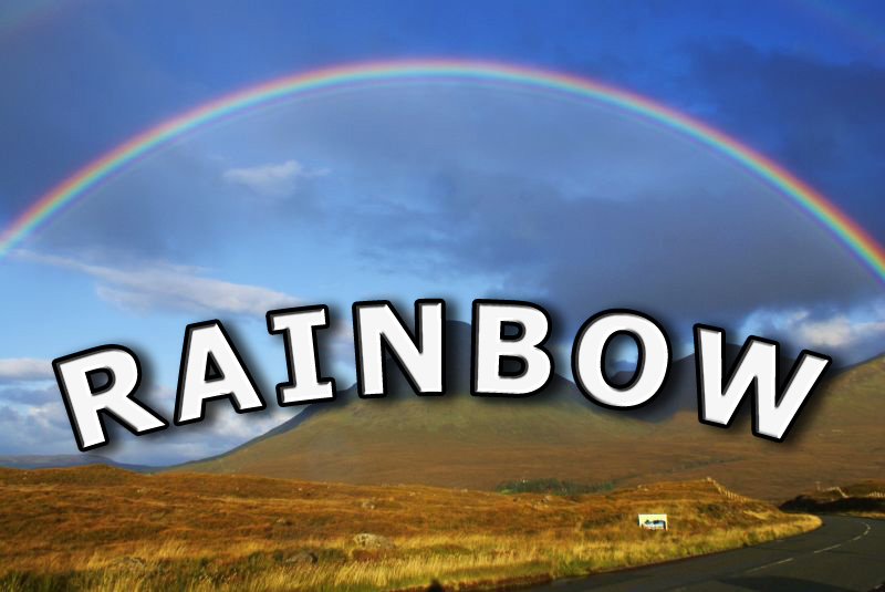 Amazing Rainbow off the highway (seizure warning)
